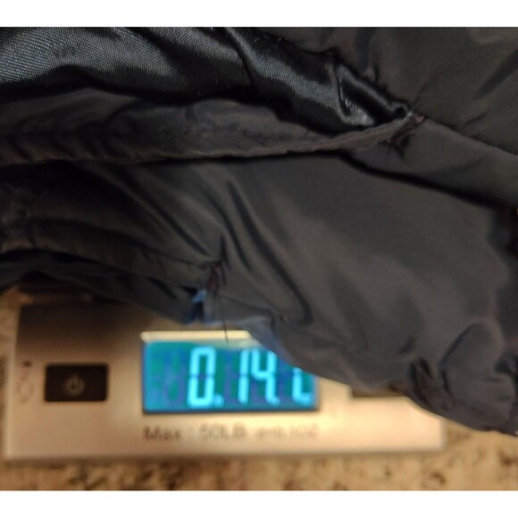 VINTAGE Obermeyer Vest Womens Large Navy Down Puffer Snap Front Ski Chevron 80s - Picture 15 of 15